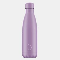 Προώθηση 🛒 Chilly's All Matte Ανοξείδωτο Μπουκάλι Θερμός 0,5 L PURPLE 💯