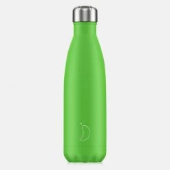 Νέος 🔥 Chilly's Bottles Neon Green Μπουκάλι Θερμός 500ml GREEN 🔔