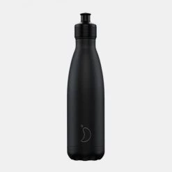 Νέος ⭐ Chilly's Sports Μπουκάλι Θερμός 500 Ml BLACK ⭐