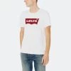 Προώθηση 😍 T-Shirts | Μπλούζα κοντό μανίκι Levi's Housemark Graphic Tee WHITE ✔️ -chilly-s Εκπτώσεις levi s housemark tee
