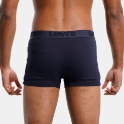 ΧΟΝΔΡΙΚΟ ΕΜΠΟΡΙΟ 🛒 Εσώρουχα Levi's Premium 3-Pack Ανδρικά Μποξεράκια NAVY 🤩 -chilly-s Εκπτώσεις levi s men premium trunk 3p 2