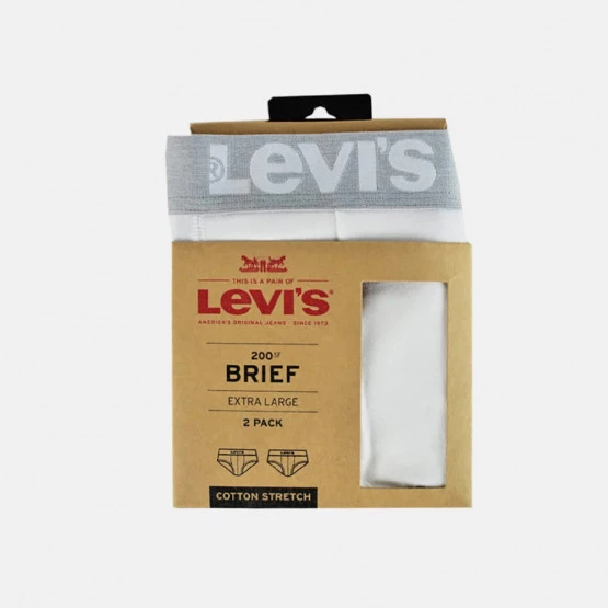 Best Pirce ⭐ Εσώρουχα Levi's 2-Pack Men's Briefs WHITE ⌛ 4 Best Pirce ⭐ Εσώρουχα Levi's 2-Pack Men's Briefs WHITE ⌛ - Image 2
