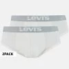 Best Pirce ⭐ Εσώρουχα Levi's 2-Pack Men's Briefs WHITE ⌛