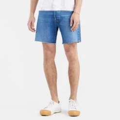 Το φθηνότερο 😀 Levi's Τζιν Σορτς/Βερμούδες Levis 501 93 Shorts Indigo Eyes Bird (7") Ανδρικό Τζιν Σορτς MED INDIGO - WORN IN 🧨