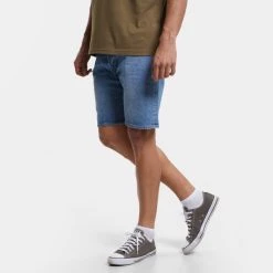 Εξοδος 🎉 Levi's Τζιν Σορτς/Βερμούδες Levis 501 Hemmed Short 9' Ανδρικό Σορτς MED INDIGO - FLAT FINISH 👏 -chilly-s Εκπτώσεις levis 501 hemmed short 9 mountain carv 4