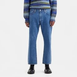 Αγορά 🎉 Levi's 👖 Jeans Levis 551Z Straight Crop Dream Stone Ανδρικό Jean Παντελόνι DARK INDIGO - FLAT FINISH 💯