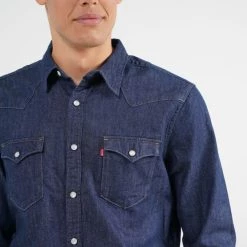 Νέος 🤩 Levi's Πουκάμισα Levis Barstow Western Standard Denim Ανδρικό Πουκάμισο BLUES 🤩 -chilly-s Εκπτώσεις levis barstow western standard red c 3