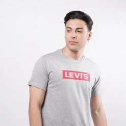 ΧΟΝΔΡΙΚΟ ΕΜΠΟΡΙΟ ⭐ Levi's T-Shirts | Μπλούζα κοντό μανίκι Levis Boxtab Graphic Ανδρικό T-Shirt GREYS ⌛ -chilly-s Εκπτώσεις levis boxtab graphic tee lse boxtab 2