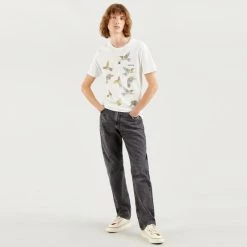 ΧΟΝΔΡΙΚΟ ΕΜΠΟΡΙΟ 🌟 T-Shirts | Μπλούζα κοντό μανίκι Levi's Graphic Ανδρικό T-Shirt NEUTRALS 🧨 -chilly-s Εκπτώσεις levis graphic crewneck tee bi bird p 3