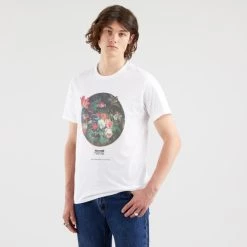 Best Pirce ⭐ T-Shirts | Μπλούζα κοντό μανίκι Levi's Graphic Ανδρικό T-Shirt NEUTRALS 👍