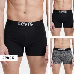 Εκπτωση 🤩 Levi's Εσώρουχα Levis Men Animal Ikat Boxer Brief 2-Pack Ανδρικό Μπόξερ Grey Combo ✔️