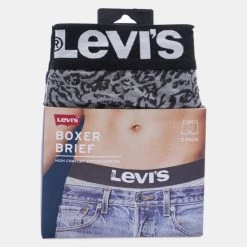 Εκπτωση 🤩 Levi's Εσώρουχα Levis Men Animal Ikat Boxer Brief 2-Pack Ανδρικό Μπόξερ Grey Combo ✔️ -chilly-s Εκπτώσεις levis men animal ikat boxer brief 2p 5