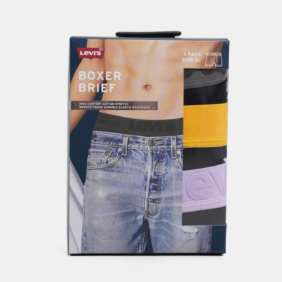 Το φθηνότερο 😀 Levi's Εσώρουχα Levis Men Premium Boxer Brief 3-Pack Ανδρικά Μποξεράκια Black / Purple 🧨 8 Το φθηνότερο 😀 Levi's Εσώρουχα Levis Men Premium Boxer Brief 3-Pack Ανδρικά Μποξεράκια Black / Purple 🧨 - Image 6