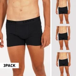 Best Pirce ❤️ Εσώρουχα Levi's Premium 3-Pack Ανδρικά Boxer Black ⭐
