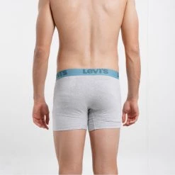 Εξοδος 👏 Levi's Εσώρουχα Levis Men Premium Boxer Brief 3-Pack Ανδρικά Μποξεράκια Light Grey Melange / Yellow 🛒 -chilly-s Εκπτώσεις levis men premium boxer brief 3p 2