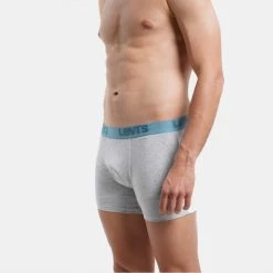 Εξοδος 👏 Levi's Εσώρουχα Levis Men Premium Boxer Brief 3-Pack Ανδρικά Μποξεράκια Light Grey Melange / Yellow 🛒 -chilly-s Εκπτώσεις levis men premium boxer brief 3p 3