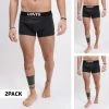 Καλύτερη πώληση 🔥 Levi's Εσώρουχα Levis Solid Basic Boxer 2-Pack Ανδρικό Μπόξερ Anthracite Melange 🥰 -chilly-s Εκπτώσεις levis men solid basic boxer 2p