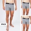Καλύτερη πώληση 🧨 Εσώρουχα Levi's Men's Solid Basic 2-Pack Boxers Middle Grey Melange 😍 -chilly-s Εκπτώσεις levis men solid basic boxer 2p 15