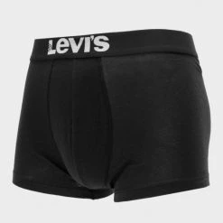Καλύτερη πώληση 👍 Εσώρουχα Levi's Solid Basic 2-Pack Ανδρικά Μποξεράκια JET BLACK 🛒 -chilly-s Εκπτώσεις levis men solid basic trunk 2p 5
