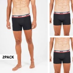 Η καλύτερη συμφωνία 🤩 Εσώρουχα Levi's Men's 2-Pack Vintage Stripe Ανδρικά Εσώρουχα BLACK ⭐