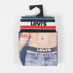 Η καλύτερη συμφωνία 🤩 Εσώρουχα Levi's Men's 2-Pack Vintage Stripe Ανδρικά Εσώρουχα BLACK ⭐ -chilly-s Εκπτώσεις levis men sprtswr logo boxer brief 2p 5