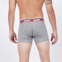 Η καλύτερη συμφωνία 😉 Εσώρουχα Levi's Logo 3-Pack Ανδρικά Μποξεράκια Black / Grey Melange ✨ -chilly-s Εκπτώσεις levis men sprtswr logo boxer brief 3p 10