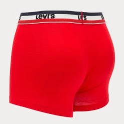 Ολοκαίνουργιο 🥰 Εσώρουχα Levi's Logo 3-Pack Ανδρικά Μποξεράκια White / Blue / Red 😉 -chilly-s Εκπτώσεις levis men sprtswr logo boxer brief 3p 2