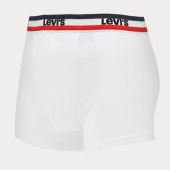Ολοκαίνουργιο 🥰 Εσώρουχα Levi's Logo 3-Pack Ανδρικά Μποξεράκια White / Blue / Red 😉 -chilly-s Εκπτώσεις levis men sprtswr logo boxer brief 3p 5