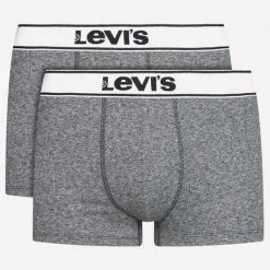 Η καλύτερη συμφωνία 👍 Levi's Εσώρουχα Levis Men Trunk Vintage 2-Pack Ανδρικά Μποξεράκια BLACK 😉 -chilly-s Εκπτώσεις levis men trunk vintage heather 2p 3