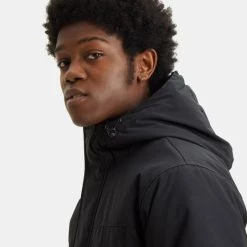 Εξοδος 🤩 Levi's Μπουφάν Levis Prescott Παρκά Ανδρικό Μπουφάν BLACKS 🔥 -chilly-s Εκπτώσεις levis prescott thermore parka jet bl 2