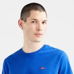 Φτηνός 👍 T-Shirts | Μπλούζα κοντό μανίκι Levi's Original Housemark Ανδρικό T-Shirt BLUES 👏 -chilly-s Εκπτώσεις levis ss original hm tee surf blue 2