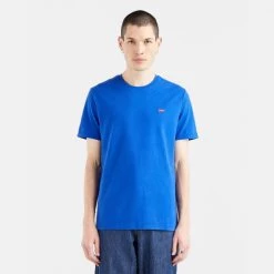 Φτηνός 👍 T-Shirts | Μπλούζα κοντό μανίκι Levi's Original Housemark Ανδρικό T-Shirt BLUES 👏