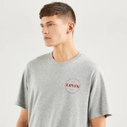 Φτηνός 🎉 T-Shirts | Μπλούζα κοντό μανίκι Levi's Relaxed Fit Ανδρικό T-Shirt NEUTRALS 🤩 -chilly-s Εκπτώσεις levis ss relaxed fit tee mv circle l 2
