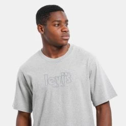 Αγορά 🧨 T-Shirts | Μπλούζα κοντό μανίκι Levi's Relaxed Fit Ανδρικό T-Shirt GREYS 👏 -chilly-s Εκπτώσεις levis ss relaxed fit tee poster chor 2