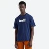 Νέος 🤩 Levi's T-Shirts | Μπλούζα κοντό μανίκι Levis Poster Logo Ανδρικό T-shirt BLUES 💯