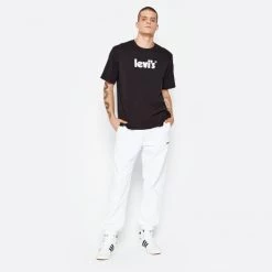 Αγορά ✔️ Levi's T-Shirts | Μπλούζα κοντό μανίκι Levis Poster Logo Ανδρικό T-shirt BLACKS 🤩 -chilly-s Εκπτώσεις levis ss relaxed fit tee poster logo 9