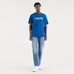 Κουπόνι 🔥 Levi's T-Shirts | Μπλούζα κοντό μανίκι Levis Relaxed Fit Ανδρική Μπλούζα BLUES 🔥 -chilly-s Εκπτώσεις levis ss relaxed fit tee ssnl logo m 3