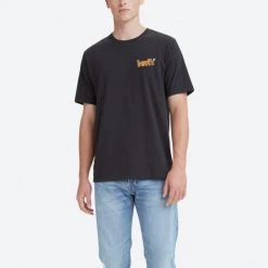 ΧΟΝΔΡΙΚΟ ΕΜΠΟΡΙΟ 😀 Levi's T-Shirts | Μπλούζα κοντό μανίκι Levis Poster Logo Ανδρικό T-shirt BLACKS 🌟
