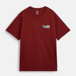 Συμφωνίες 🌟 T-Shirts | Μπλούζα κοντό μανίκι Levi's Relaxed Fit Ανδρικό T-shirt REDS 🥰