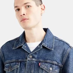 Προϋπολογισμός 🧨 Denim Jackets Levi's The Trucker Ανδρικό Denim Jacket DARK INDIGO - WORN IN 🧨 7 Προϋπολογισμός 🧨 Denim Jackets Levi's The Trucker Ανδρικό Denim Jacket DARK INDIGO - WORN IN 🧨 -chilly-s Εκπτώσεις levis the trucker jacket broadway te 2